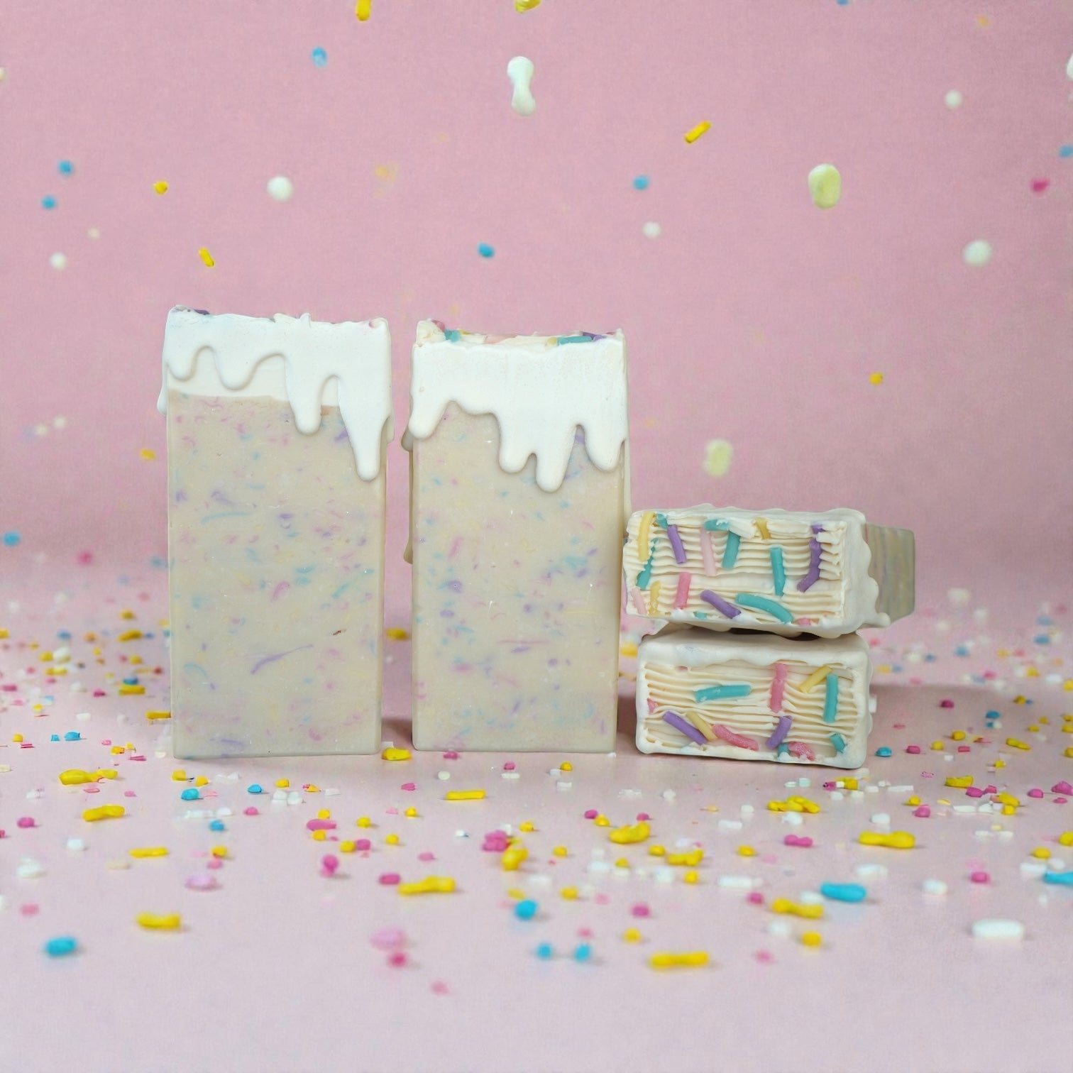 Cake Batter & Confetti Cold Processed Soap