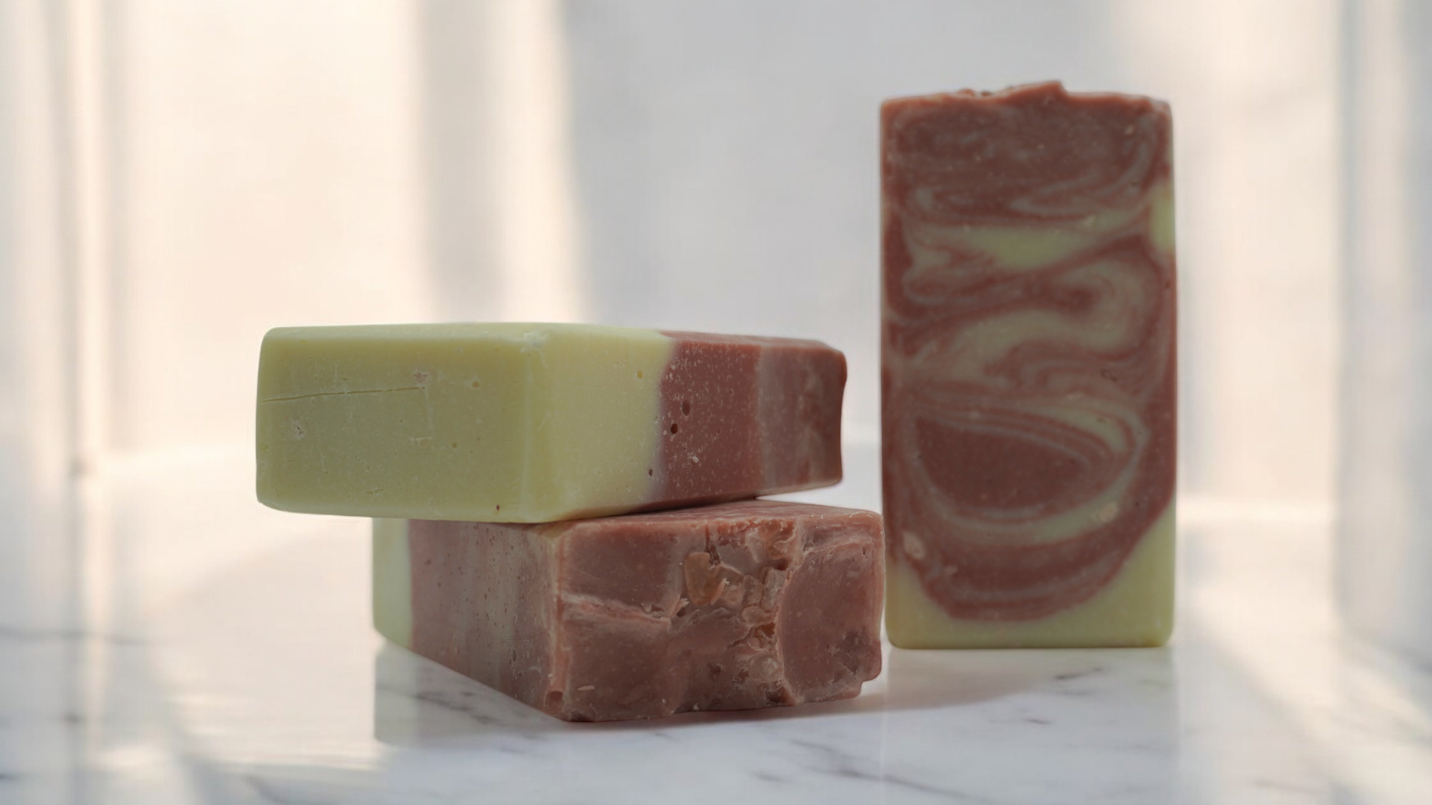 Himalayan Salt & Rose Clay - Mineral-Rich Detoxifying Cleansing Bar