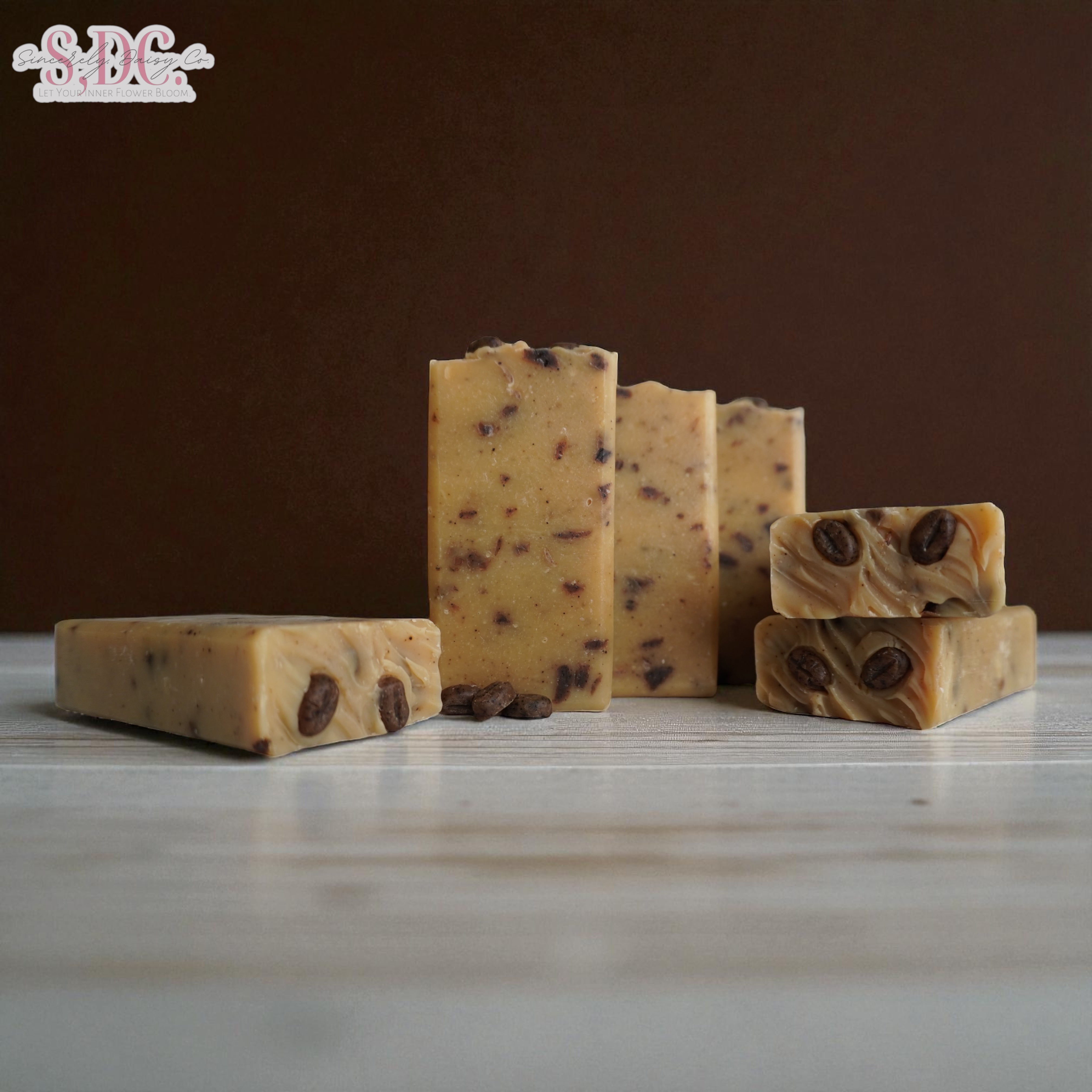 Coffee Chip Exfoliating Soap - Natural Confetti Bar